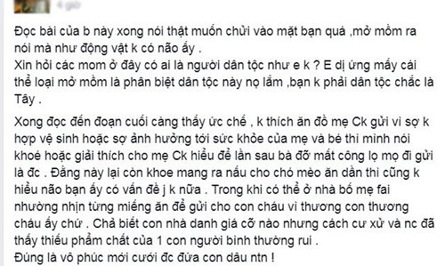 Nói xấu mẹ chồng, mẹ bầu bị “gạch đá” không thương tiếc