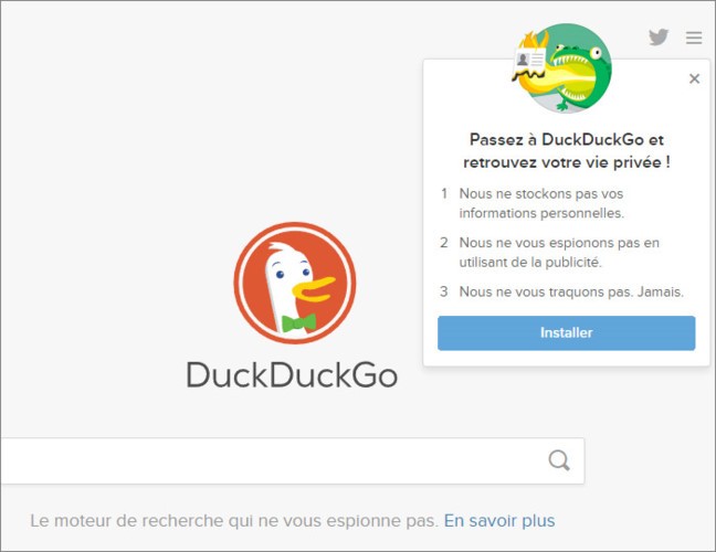 DuckDuckGo là  công cụ tìm kiếm siêu dữ liệu tập hợp tất cả các kết quả của năm công cụ tìm kiếm khác cộng lại như Yahoo!, Bing hoặc Wikipedia.