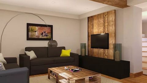 1. Kệ giá TV tái chế từ gỗ pallet Đừng tưởng rằng gỗ pallet tái chế không thể mang lại vẻ sang trọng cho không gian phòng khách. Mà nó còn được trang trí với bàn uống nước thiết kế nhà đẹp từ pallet thùng hàng, nhấn nhá thêm tường background TV cũng bằng những thanh gỗ pallet, kệ để đồ bên đặt loa và vật dụng bên dưới được sơn đen cá tính cho đồng bộ với ghế sô pha và TV. Tổng thể tạo nên một phòng khách Rustic mộc mạc mà vẫn không kém phần sang trọng, hiện đại.