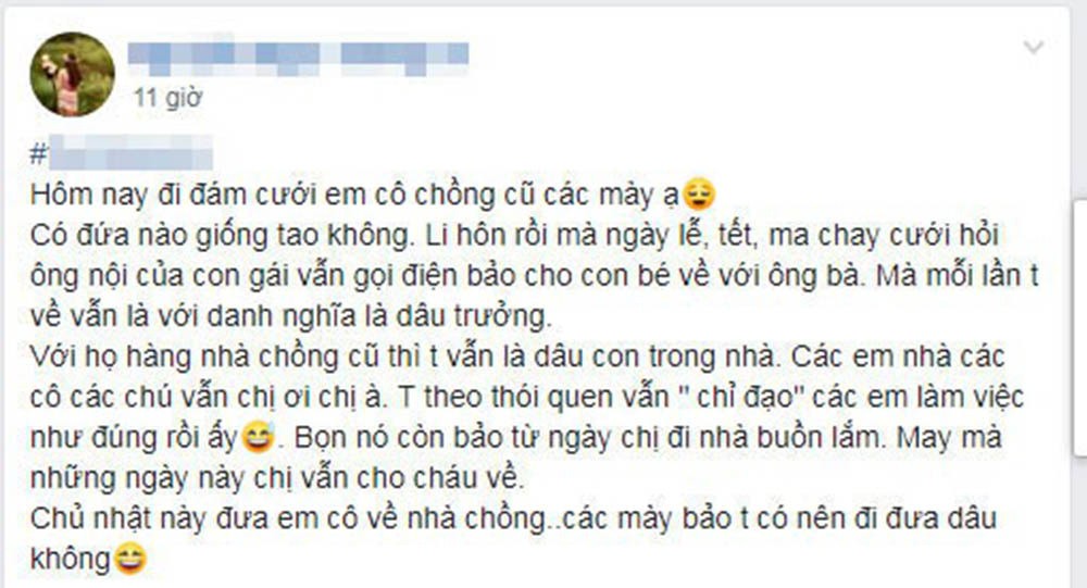 Ly hôn nhưng nhà chồng vẫn coi là dâu trưởng