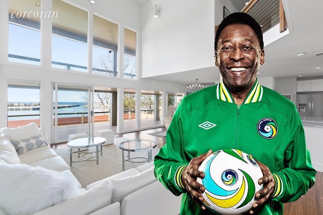  Huyền thoại bóng đá Pelé tên thật là Edson Arantes do Nascimento. Ông đã mua một nông trang cạnh bờ biển Hampton vào năm 1979 với giá 156.000 USD. Sau đó, ông đã xây dựng trên nền đất này căn biệt thự 2 tầng, với tổng diện tích hơn 940 m2.