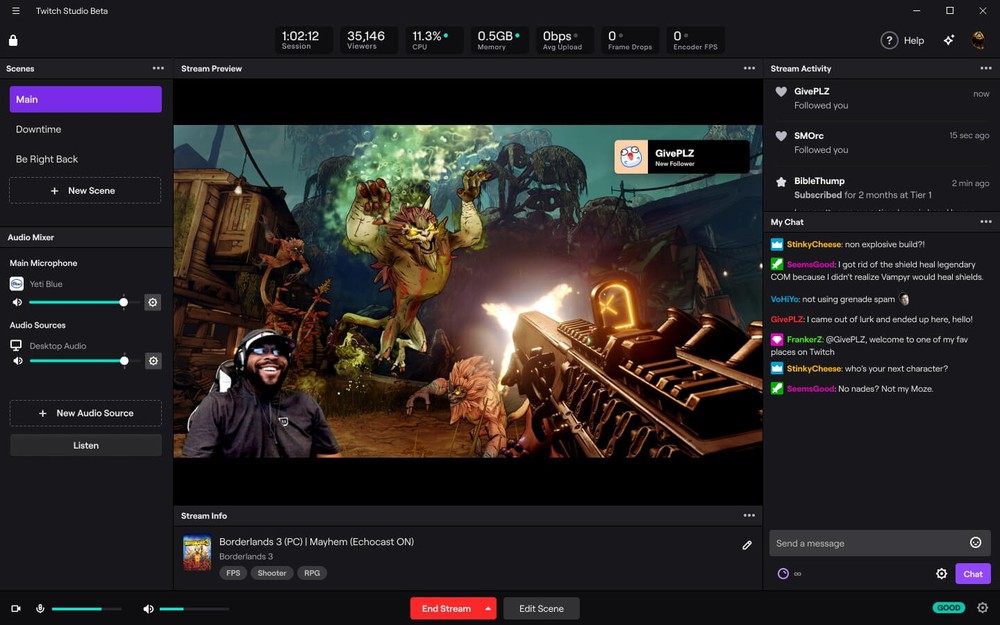 Twitch là nền tảng stream lớn nhất thế giới hiện tại, với khoảng 15 triệu người dùng theo ngày và 2,2 triệu lượt phát sóng mỗi tháng. Thực tế, những game thủ trên Twitch có thể kiếm được từ vài trăm nghìn đến hàng triệu USD/năm từ đây. Đa số các streamer nổi tiếng sẽ dễ dàng nhận được tài trợ và thu nhập thông qua quảng cáo, lượt đăng ký kênh và các khoản quyên góp từ người xem. Ảnh: Twitch.