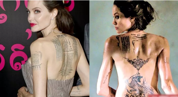 Ý nghĩa của gần 20 hình xăm trên cơ thể Angelina Jolie