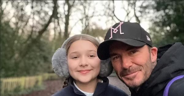 Loạt ảnh chụp thân mật giữa David Beckham và con gái gây tranh cãi