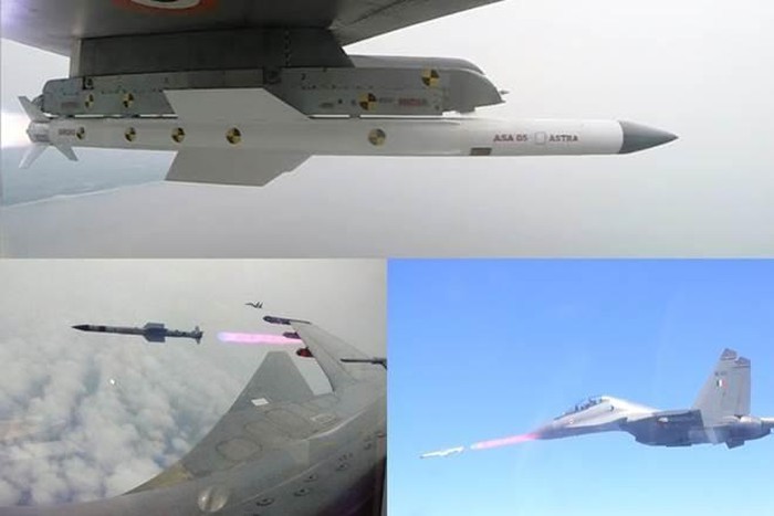  Tên lửa đối không Astra là sản phẩm do Cơ quan Nghiên cứu và Phát triển Quốc phòng Ấn Độ (DRDO) nghiên cứu và phát triển lần đầu thử nghiệm trên tiêm kích Su-30MKI từ tháng 5/2014.