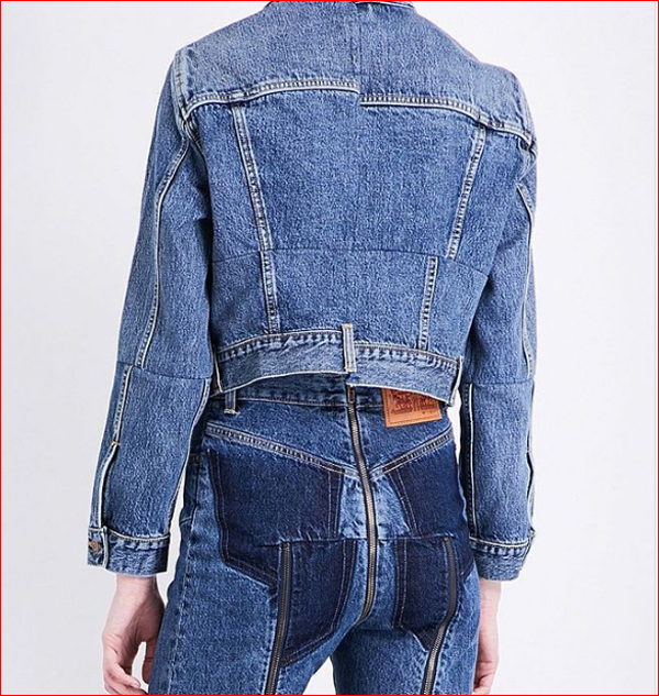 Chất liệu denim mang tới vẻ ngoài trẻ trung, khỏe khoắn và vô cùng thời thượng. Tuy nhiên, xu hướng thiết kế trang phục denim “lắp ghép” từ quần jean lại gây phản ứng mạnh. Người ta xem nó như món đồ “thảm họa” hơn là thiết kế đáp ứng nhu cầu mặc.