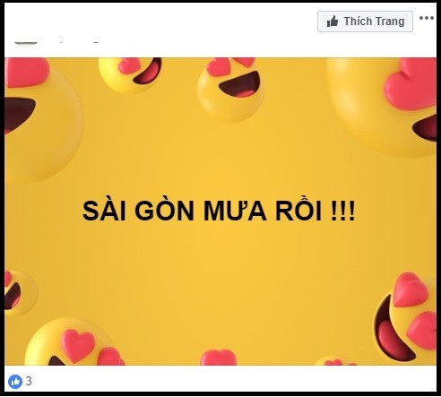 Vào chiều ngày hôm nay, 27/04,  Sài Gòn đã đón một cơn mưa được đánh giá là ”đủ để xua tan cái nắng nóng những ngày qua”.