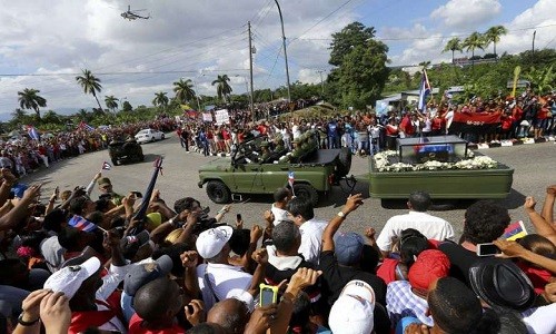 Tiễn đưa lãnh tụ Cuba Fidel Castro về nơi an nghỉ cuối cùng