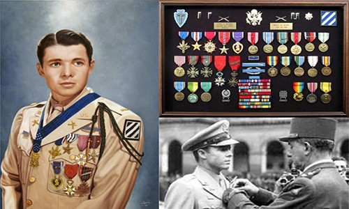 Người lính nhiều huy chương nhất trong thời  Thế chiến II là Audie Murphy của quân đội Mỹ.