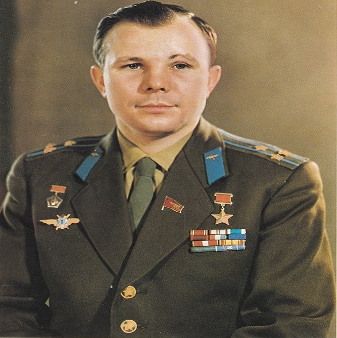 Yuri Gagarin là một trong những  phi hành gia nổi tiếng của Liên Xô. Ông là người đầu tiên trên thế giới thực hiện chuyến bay vào vũ trụ trên tàu vũ trụ Phương Đông (Vostok-1) vào ngày 12/4/1961. Ảnh: ER.