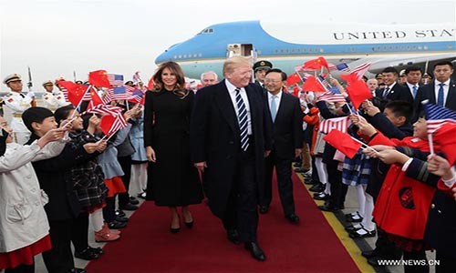 Tổng thống Trump đến đâu đầu tiên khi tới Trung Quốc?