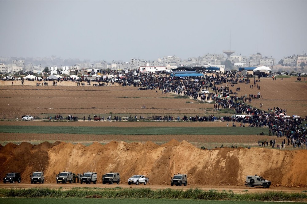 Trong năm 2018, hàng nghìn người thương vong trong các cuộc  đụng độ dữ dội  Israel-Palestine tại khu vực dọc biên giới Gaza với Israel. (Nguồn ảnh: Reuters).