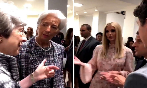 Ivanka Trump “lạc lõng” trò chuyện với lãnh đạo G20