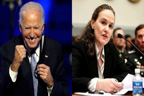 Theo AP, trong những tuần tới,  ông Biden, người được truyền thông Mỹ đưa tin giành chiến thắng trong cuộc bầu cử tổng thống 2020, có thể sẽ công bố lựa chọn bà Michele Flournoy (phải) làm Bộ trưởng Quốc phòng Mỹ trong nội các tương lai của ông. Ảnh: IT.