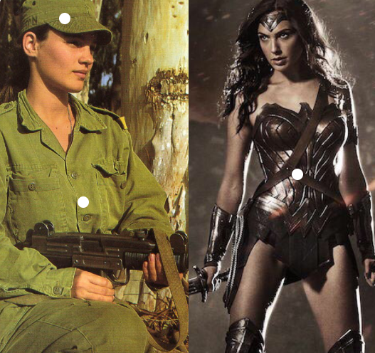 Gal Gadot là một trong những  nữ quân nhân xinh đẹp từng phục vụ trong Lực lượng Phòng vệ Israel. Cô sinh năm 1985 tại Israel, hiện là một nữ người mẫu, diễn viên. Cô được biết đến khi đoạt giải Hoa hậu Israel vào năm 2004. Trong vai trò diễn viên, Gal Gadot thành công nhất với vai diễn Wonder Woman trong phim Batman đại chiến Superman: Ánh sáng công lý (2016), Wonder Woman: Nữ thần chiến binh (2017). Ảnh: Pinterest.