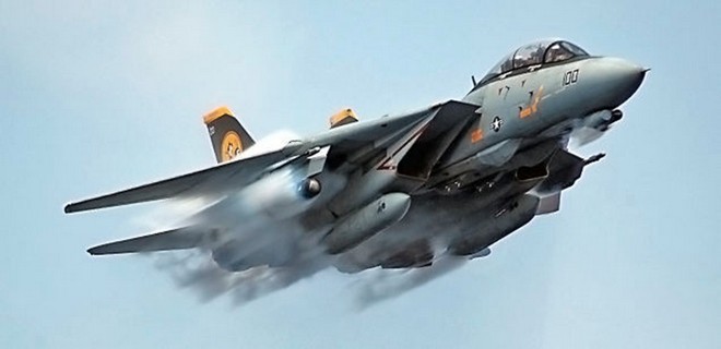  F-14 Tomcat là sản phẩm của tập đoàn Grumman (nay là Northrop Grumman) phát triển cho Hải quân Mỹ. Máy bay cất cánh lần đầu vào năm 1970, được đưa vào sử dụng trong Hải quân Mỹ từ năm 1974.