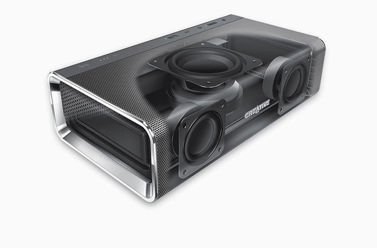 CREATIVE SOUND BLASTER ROAR: Đây là một tùy chọn hoàn chỉnh đáng tin cậy, từ thiết kế, hiệu năng cho đến các tính năng hấp dẫn như tăng cường chất lượng âm thanh ROAR. Loa trang bị hệ thống 5 củ loa kết hợp bộ ampli khuếch đại và NFC để kết nối với các thiết bị di động. Loa còn tích hợp máy MP3, ghi âm, speakerphone và nhiều chế độ nghe khác nhau. Giá bán: 129,99 USD.