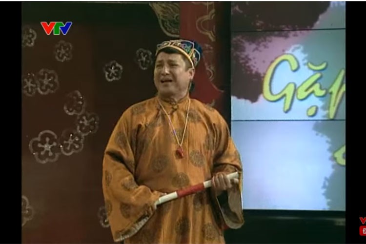 Nghệ sĩ  Chí Trung lần đầu tham gia Táo Quân vào năm 2005. Vai diễn của anh là Táo giao thông. Ảnh: VTV