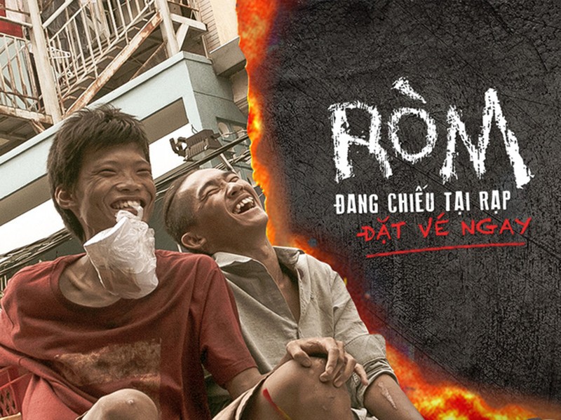 Theo Box Office Việt Nam,  “Ròm" thu 30 tỷ/3 ngày công chiếu (số liệu có tính chất tham khảo). Khi ra rạp, phim gây tranh cãi trái chiều. Ảnh: