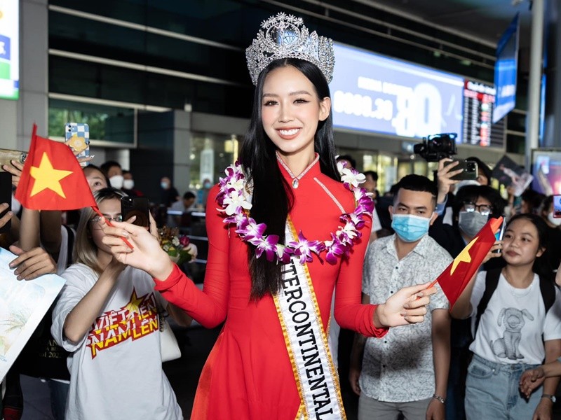 Bảo Ngọc gây chú ý sau khi giành danh hiệu Á hậu 1 Miss World Vietnam 2022. Với danh hiệu Hoa hậu Liên lục địa 2022, cô càng nổi tiếng. Ảnh: FBNV