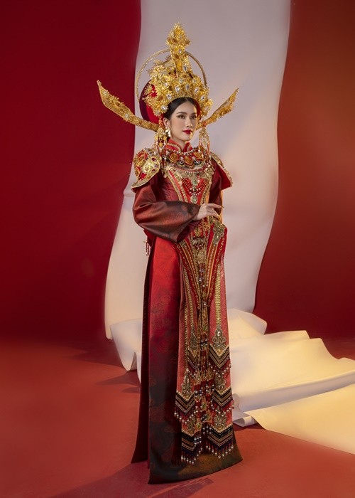  Á hậu Phương Anh vừa tiết lộ bộ trang phục dân tộc thi Miss International 2022 - Hoa hậu Quốc tế 2022.