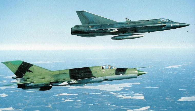 Tiêm kích MiG-21 có mạnh hơn Saab-35 của Thụy Điển?