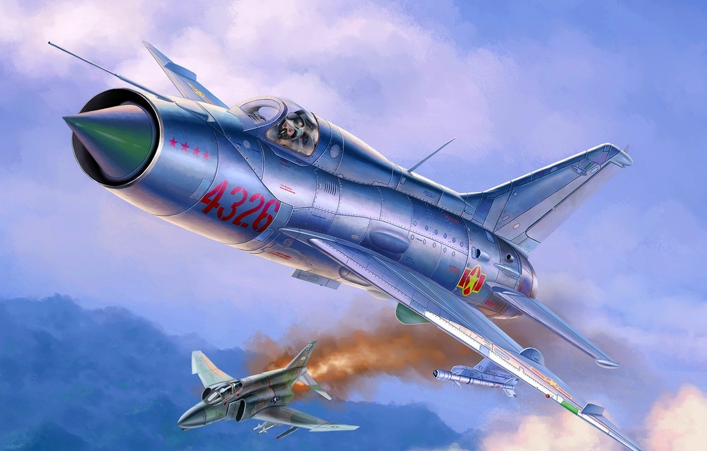 Mặc dù thuộc tính của chúng khác nhau đáng kể, nhưng các  máy bay chiến đấu F-4 Phantom và MiG-21 luôn là những đối thủ nguy hiểm khi tham chiến trên bầu trời Việt Nam. Máy bay F-4 Phantom là máy bay chiến đấu ném bom của quân đội Mỹ, còn MiG-21 là máy bay tiêm kích đánh chặn của không quân Việt Nam.