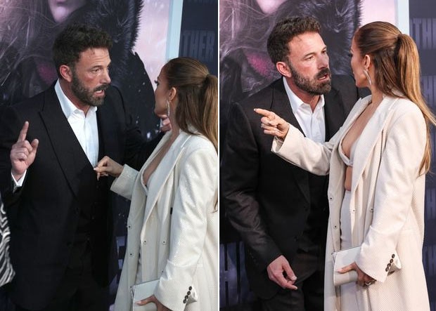 Hai vợ chồng  Jennifer Lopez và Ben Affleck lại một lần nữa xảy ra căng thẳng, cãi vã khi đang đi dự sự kiện ra mắt bộ phim "The Mother" hôm 11/5. (Ảnh: Splashnews, Rex)