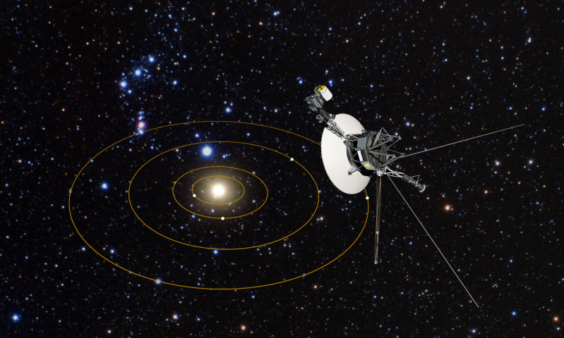 Ra mắt vào năm 1977, Phi thuyền Voyager 1 đã đến thăm sao Mộc và sao Thổ. Hiện Phi thuyền này cách Trái đất 13 tỷ dặm và là thiết bị thiên văn ở xa Trái đất nhất.