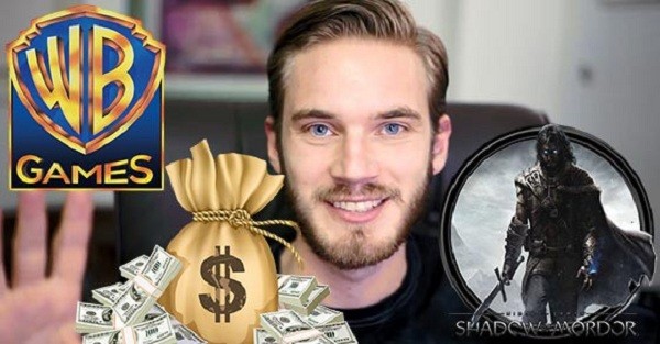  Nhận hối lộ từ Warner Bro: Scandal trị giá hàng triệu USD đầu tiên của PewDiePie xuất hiện vào năm 2016. Anh chàng người Thụy Điển này được cho là nhận tiền "hối lộ" từ Warner Bros để quảng cáo cho tựa game Middle Earth.