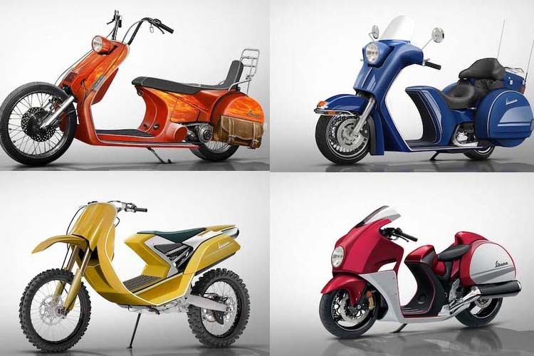 Những chiếc xe  môtô phong cách Vespa đậm chất lịch lãm và tinh tế, mang những nét hoài cổ đậm chất Ý trở thành nguồn cảm hứng cho loạt thiết kế xe môtô của Jenning Harley-Davidson.