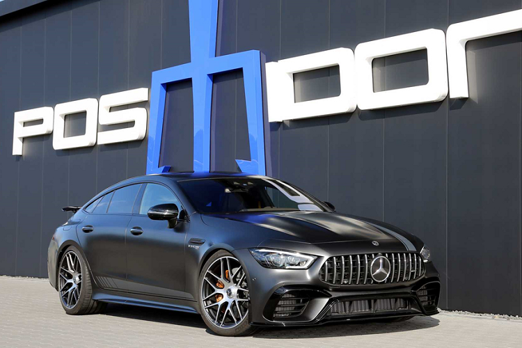  Mercedes-AMG GT 63 S mới là chiếc xe mạnh nhất trong dòng sản phẩm của Mercedes-AMG. Để thỏa mãn các tín đồ tốc độ, công ty Posaidon của Đức đã đưa ra phiên bản độ động cơ giúp tăng sức mạnh chiếc xe lên gần 30% so với nguyên bản.