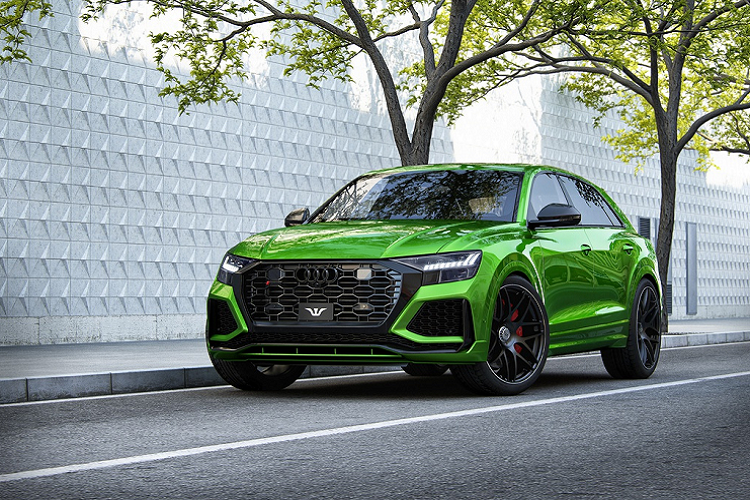  Audi RS Q8 mới là mẫu SUV mạnh mẽ với công suất 591 mã lực và mô-men xoắn cực đại 800 Nm. Tuy nhiên nếu muốn chiếc xe mạnh mẽ hơn, chủ xe có thể liên hệ với hãng độ Wheelsandmore (Đức) để biến chiếc mẫu xe này thành chiếc Bugatti Veyron phiên bản SUV.