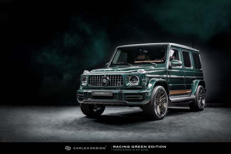 Đúng như tên gọi, mẫu  SUV hạng sang Mercedes-Benz G-Class Racing Green Edition sở hữu thân xe sơn màu xanh ngọc lục bảo đậm lấy cảm hứng từ màu xanh lục British Racing Green và được hoàn thiện thủ công tỉ mỉ.