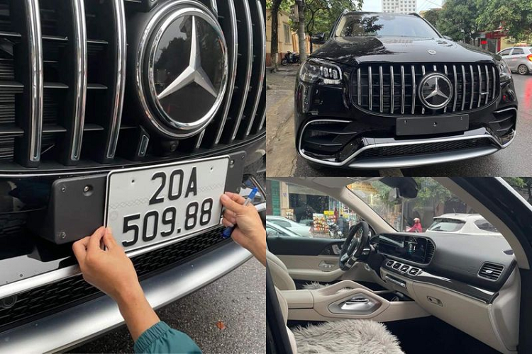 Sau 2 tháng được đưa về nước bởi một công ty tư nhân có tiếng tại Hà Nội, chiếc  Mercedes-AMG GLS 63 2021 mới đã tìm thấy chủ nhân là một đại gia Thái Nguyên và nhanh chóng ra biển trắng với đuôi biển khá đẹp "988", mang ý nghĩa may mắn, phát tài cho chủ xe.