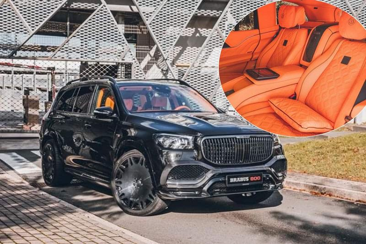  Mercedes-Maybach GLS của Brabus được hoàn thiện trong màu sơn đen bóng, lưới tản nhiệt có gắn tên hãng độ, cánh gió trước bằng sợi carbon, các hốc gió sợi carbon trước và sau cùng bộ khuếch tán carbon phía sau.