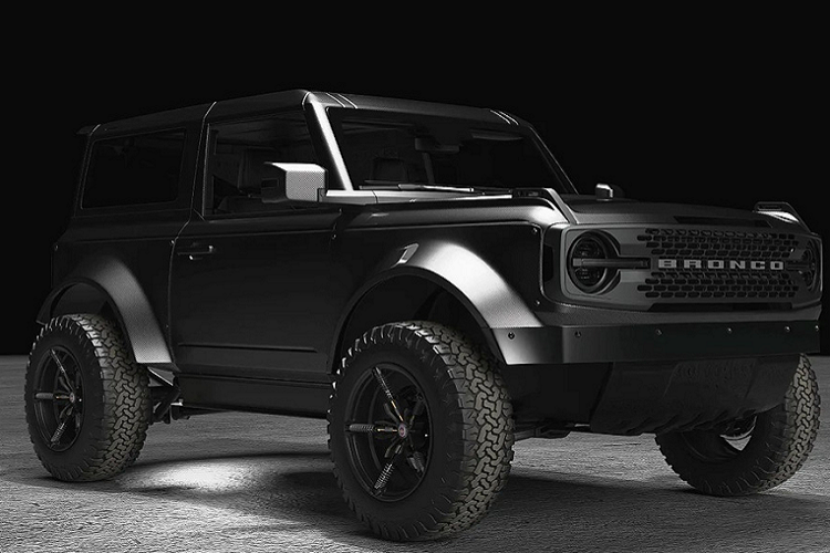 Theo đánh giá cá nhân thì bộ vành mà nghệ sĩ thiết kế CGI của Thiago Design đã nghĩ ra cho  Ford Bronco R Carbon Edition 2022 hoàn toàn có thể đè bẹp bộ mâm đến từ nhà độ HRE Performance Wheels danh tiếng, nếu chỉ xét trên góc độ "lạ - độc - dị". Đó là bộ mâm năm chấu với mỗi chấu được cấu thành từ một... bộ thụt giảm xóc.