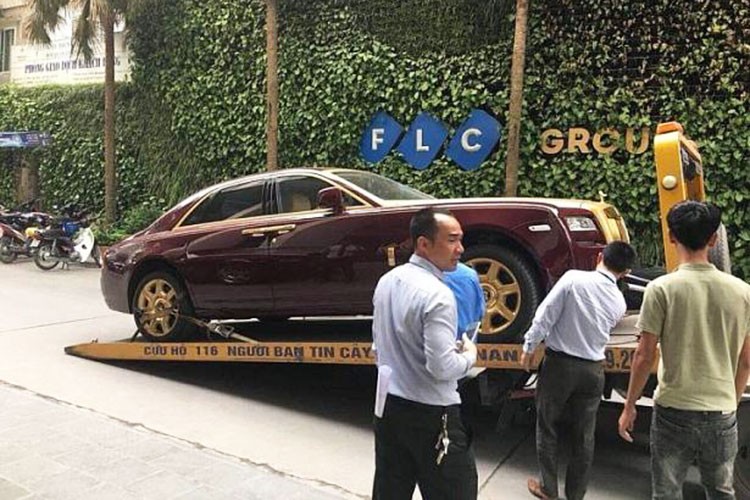 Rolls-Royce Ghost hơn 10 tỷ của đại gia Quyết "còi" bị ngân hàng thu giữ