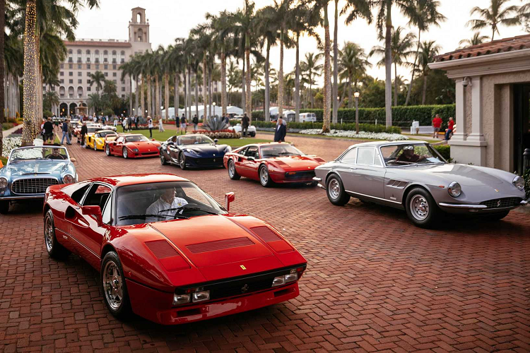 Trong khuôn khổ triển lãm  Palm Beach Cavallino Classic Concorso d'Eleganza 2023, sự kiện chứng kiến sự xuất hiện của rất nhiều mẫu xe Ferrari từ mọi thời đại trong lịch sử lâu đời của thương hiệu.