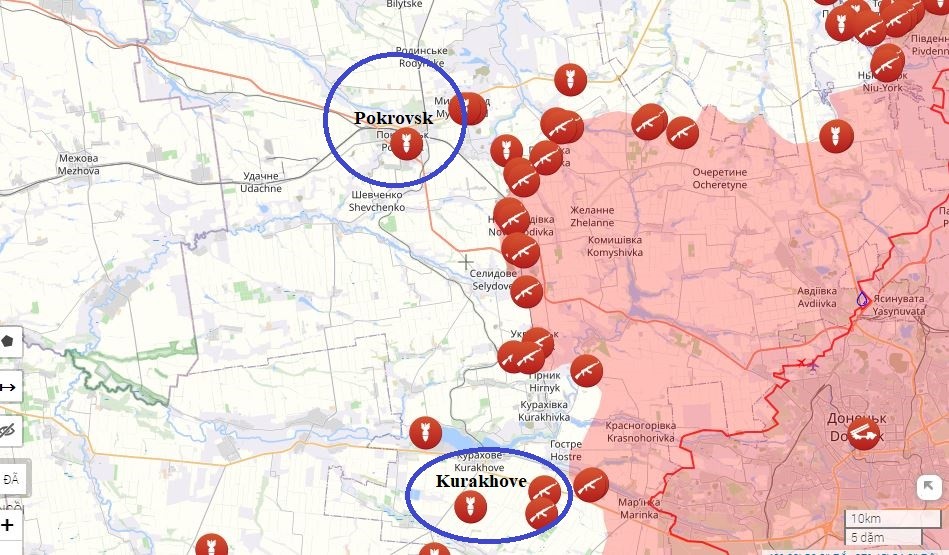 Trong các trận đánh ác liệt ở miền đông Ukraine, hướng  thành phố Pokrovsk ở phía tây tỉnh Donetsk, đã trở thành tâm điểm chú ý của tất cả các bên. Theo tin tức chiến sự mới nhất, mặc dù hơn 2.000 quân của một số tiểu đoàn của Ukraine đã cố gắng rút khỏi khu vực, nhưng họ đã không thể thoát ra khỏi vòng vây của Quân đội Nga. 