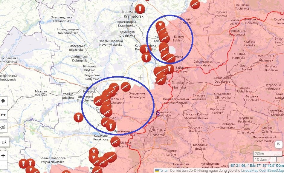  Mặt trận Chasov Yar từng là điểm nóng trên chiến trường Nga-Ukraine. Trong nửa đầu năm nay, trọng tâm tấn công của hai tập đoàn lớn của Quân đội Nga ở hướng mặt trận Donetsk đó là: Cụm quân Trung tâm tấn công theo hướng Avdiivka; Cụm quân phía Nam tấn công theo hướng Chasov Yar.