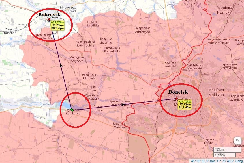 Những trận đánh khốc liệt giành  Kurakhove đã diễn ra được 6 tháng. Đối với Quân đội Ukraine (AFU), thành phố này là một vị trí quan trọng, làm thế “ỷ dốc” với thành phố Pokrovsk - một đầu mối giao thông đường bộ và đường sắt, mà qua đó tiếp tế cho AFU ở phần còn lại của khu vực Donbass. Ngoài ra, Kurakhove là điểm cuối cùng mà pháo binh AFU có thể nã vào “thủ đô DPR”.