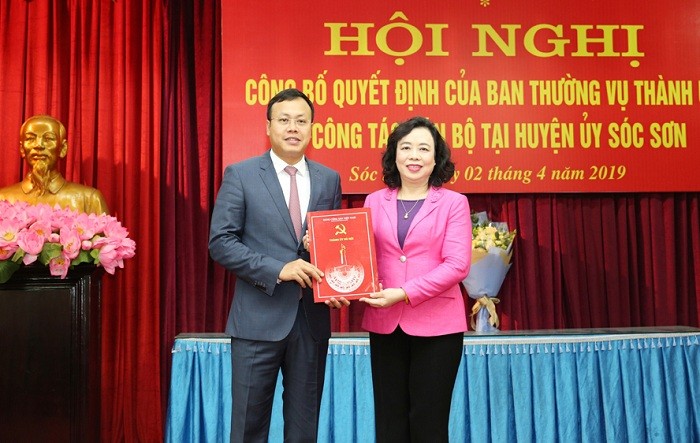 Con trai ông Phạm Quang Nghị làm Phó Bí thư huyện Sóc Sơn