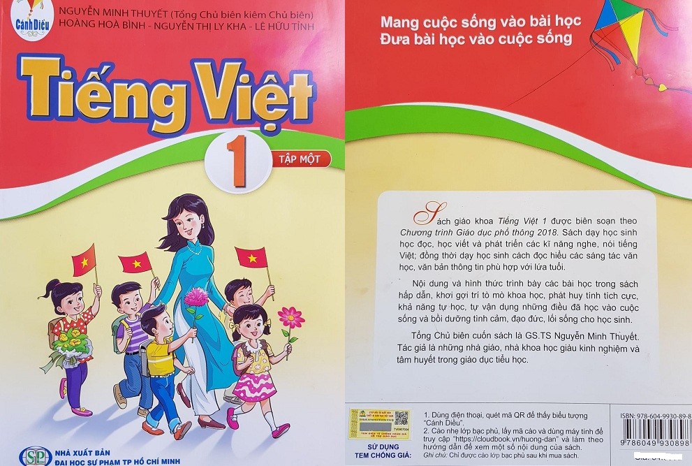  SGK Tiếng Việt 1 bộ Cánh diều do do GS Nguyễn Minh Thuyết làm chủ biên là 1 trong 5 bộ sách được lựa chọn đưa vào trường học. Tại bìa sách cuối được giới thiệu, nội dung, hình thức trình bày các bài học trong sách hấp dẫn khơi gợi trí tò mò khoa học, phát huy tính tích cực, khả năng tự học, tự vận dụng những điều đã học vào cuộc sống và bồi dưỡng tình cảm, đạo đức lối sống cho học sinh. Tuy nhiên, mới đây nhiều phụ huynh đã có ý kiến phản ánh sách có quá nhiều "hạt sạn", không ít bài tập đọc, chuyện phỏng tác không mang ý nghĩa giáo dục, nội dung thiếu phù hợp, từ ngữ khó hiểu.