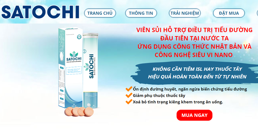 Quảng cáo TPBVSK viên sủi tiểu đường Satochi bị doanh nghiệp "chối bỏ"? 