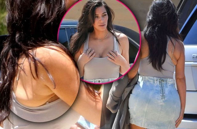 Mặc dù  Kim Kardashian tiết lộ cô đã giảm được gần 30kg sau khi sinh con trai thứ hai, nhưng khi ống kính paparazzi quay sát vào thân hình của cô thì mới thấy Kim vẫn còn phải mất công ăn kiêng và tập luyện dài.