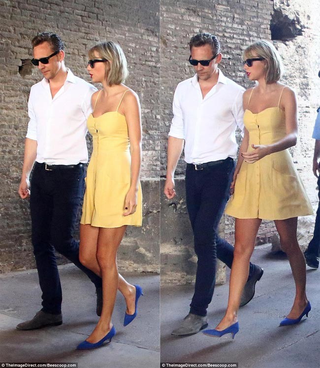  Taylor Swift và Tom Hiddleston tiếp tục đi nghỉ tại Rome và họ đã dành cho nhau những cử chỉ vô cùng ngọt ngào khi cùng nhau đi tour thăm Colosseum.