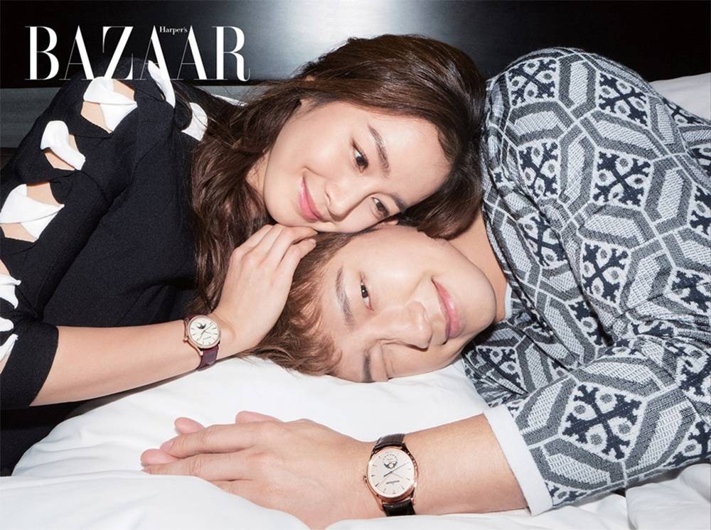 Nhận lời mời làm mẫu cho tạp chí Harper’s Bazaar số ra tháng 4, đôi tân lang, tân nương  Bi Rain và Kim Tae Hee đã chia sẻ về cuộc sống hôn nhân. (Ảnh: Harper’s Bazaar)