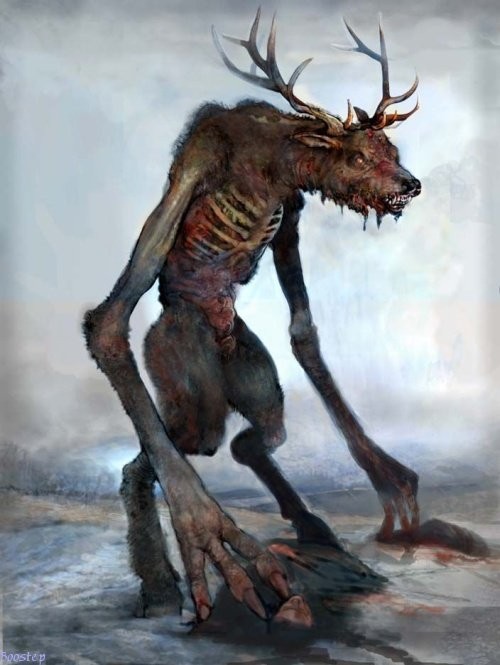 Wendigo hay còn gọi Windigo được miêu tả có thân hình cao lớn nhưng khá gầy gò, hốc hác. Làn da của nó khô, mỏng có cảm giác như dính chặt vào xương.