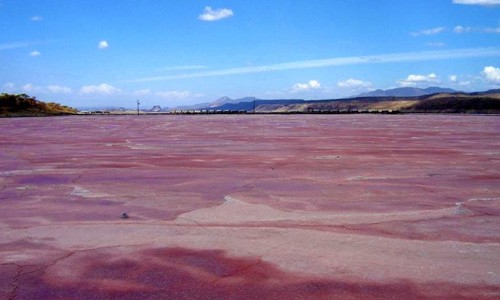 Nằm trong thung lũng Great Rift được hình thành từ cách đây 35 triệu năm,  hồ Magadi có nước màu đỏ vô cùng độc đáo.